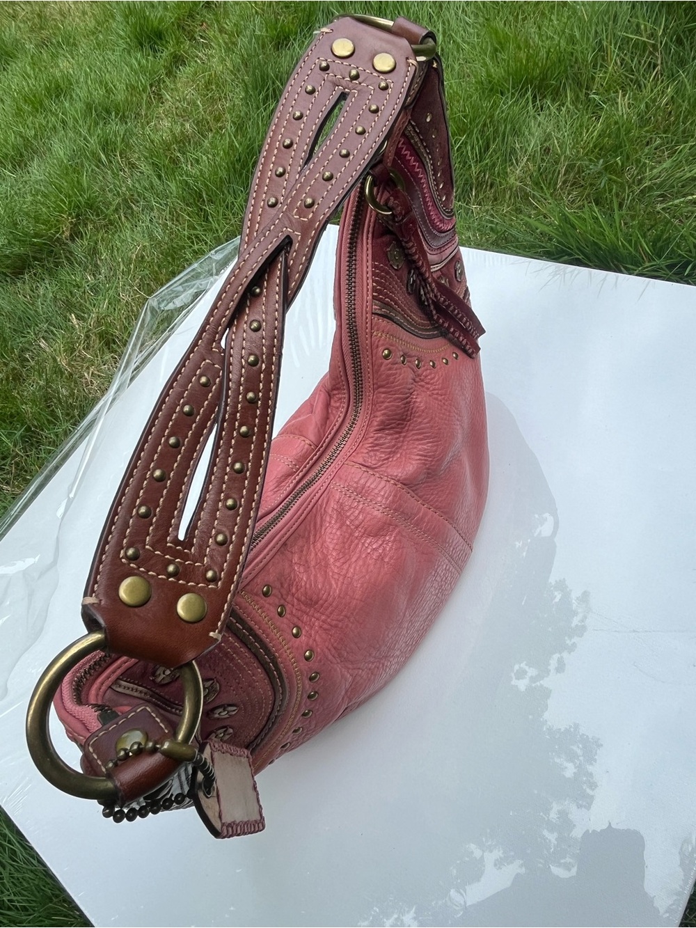Vintage Coach Soho Shoulder Bag - Style 10478 - Pink - Picture 4 of 10